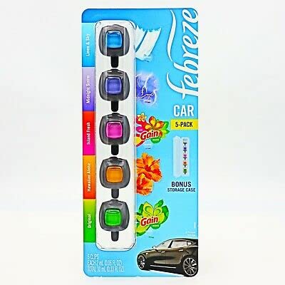 Febreze Air Freshener Car Vent Clips  Variety (5 Count)