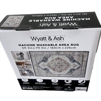 Wyatt & Ash Machine Washable Area Rug, Geraldine - NEW