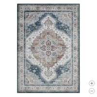 Wyatt & Ash Machine Washable Area Rug, Geraldine - NEW