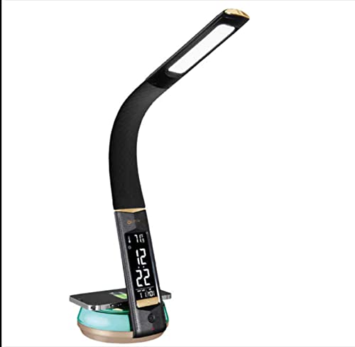 Ottlite Wellness Series Wireless Charging Lamp -Black & Gold