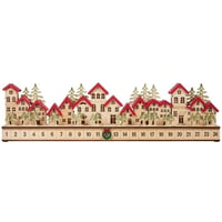 holiday wooden village LED advent calender 2