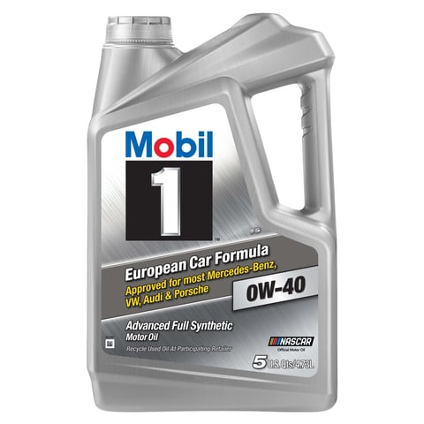 Mobil 1 FS European Car Formula Full Synthetic Motor Oil 0W-40, 5 Quart