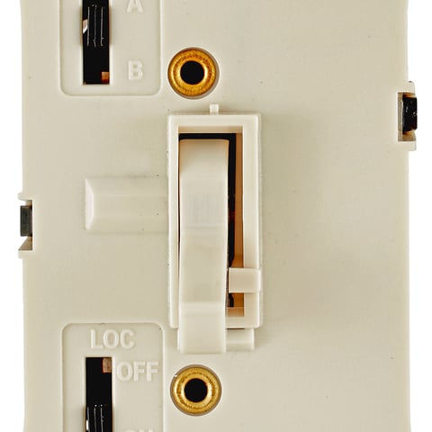 Leviton 018-TSM10-1LT 120V Light Almond Toggle Slide LED, CFL, Incandescent, Halogen Dimmer Switch