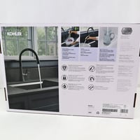 KOHLER PULL -DOWN KITCHEN FAUCET MATTE BLACK FINISH 2