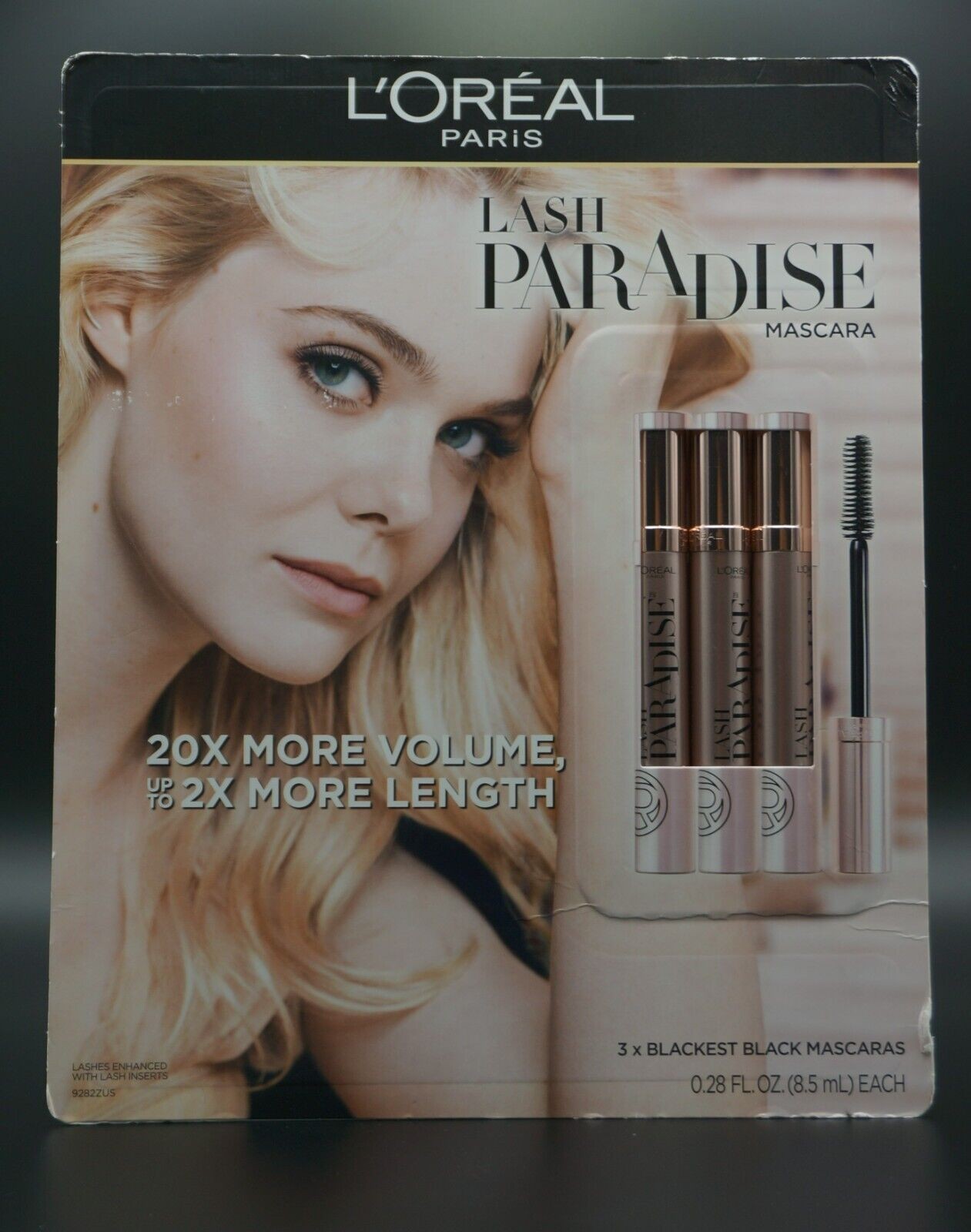 Loreal Real Voluminous Lash Paradise Mascara Blackest Black