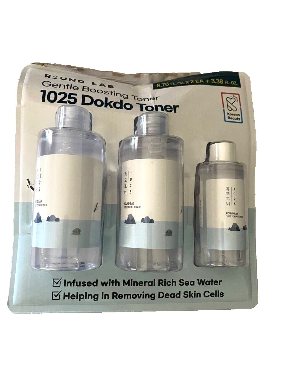 Round Lab 1025 Dokdo Toner 500ml (New) U Seller 3 Bottles 200+200+100ml