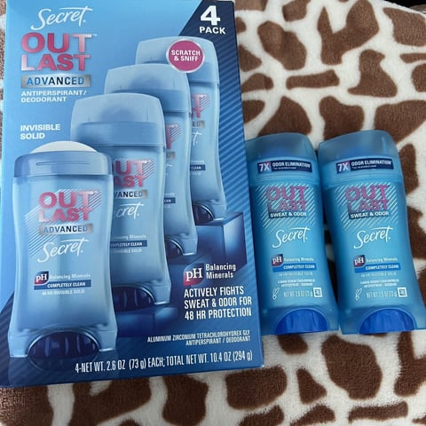 secret deodorant 4 pack