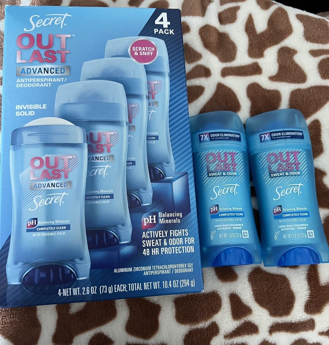 secret deodorant 4 pack