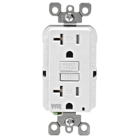 Leviton 20 Amp SmartlockPro GFCI Receptacle Industrial Grade Tamper-Resistant in White