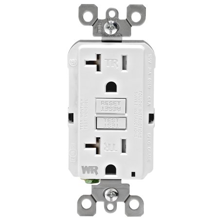 Leviton 20 Amp SmartlockPro GFCI Receptacle Industrial Grade Tamper-Resistant in White