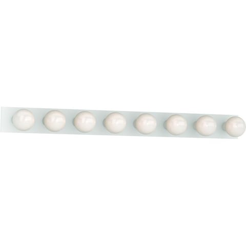 Volume Lighting 8-Light White Bath or Vanity Light