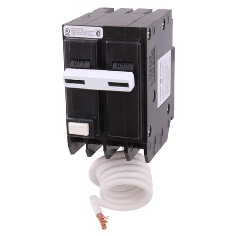 30 Amp Double Pole Ground Fault Plug-On Neutral Circuit Breaker with Self-Test (THQL2130PGFTA)