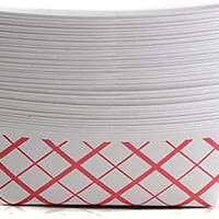 Concession Essentials 1lb Paper Food Trays. Heavy Duty, Grease Resistant. 1 LB Paper Food Trays.50 Pack Perfect for Carnivals and Concession Stands. 2