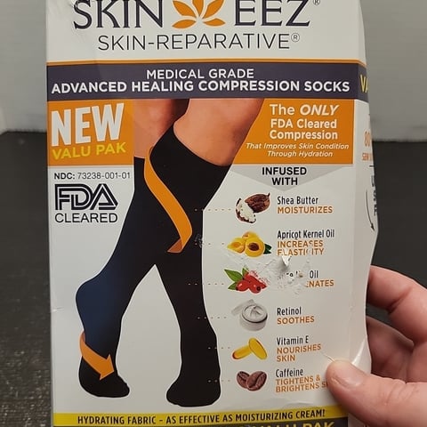 Skineez Medical Grade Advanced Healing Compression Socks, 2 Pairs