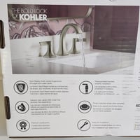Kohler Riverly Widespread Bathroom Sink Faucet Brushed Nickel 8