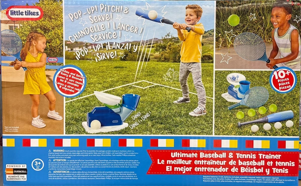 little tikes ultimate baseball and tennis trainer