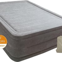 Intex 64737WD 20" Dura-Beam Deluxe Raised Twin Air Bed Mattress with Internal 17