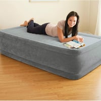 Intex 64737WD 20" Dura-Beam Deluxe Raised Twin Air Bed Mattress with Internal 5