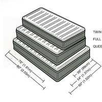 Intex 64737WD 20" Dura-Beam Deluxe Raised Twin Air Bed Mattress with Internal 10