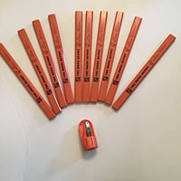 Carpenter Pencils with Original Sharpener (10-Pack) 1