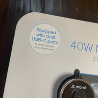 Atomi 40W 12V USB Charger 2 Pack 9