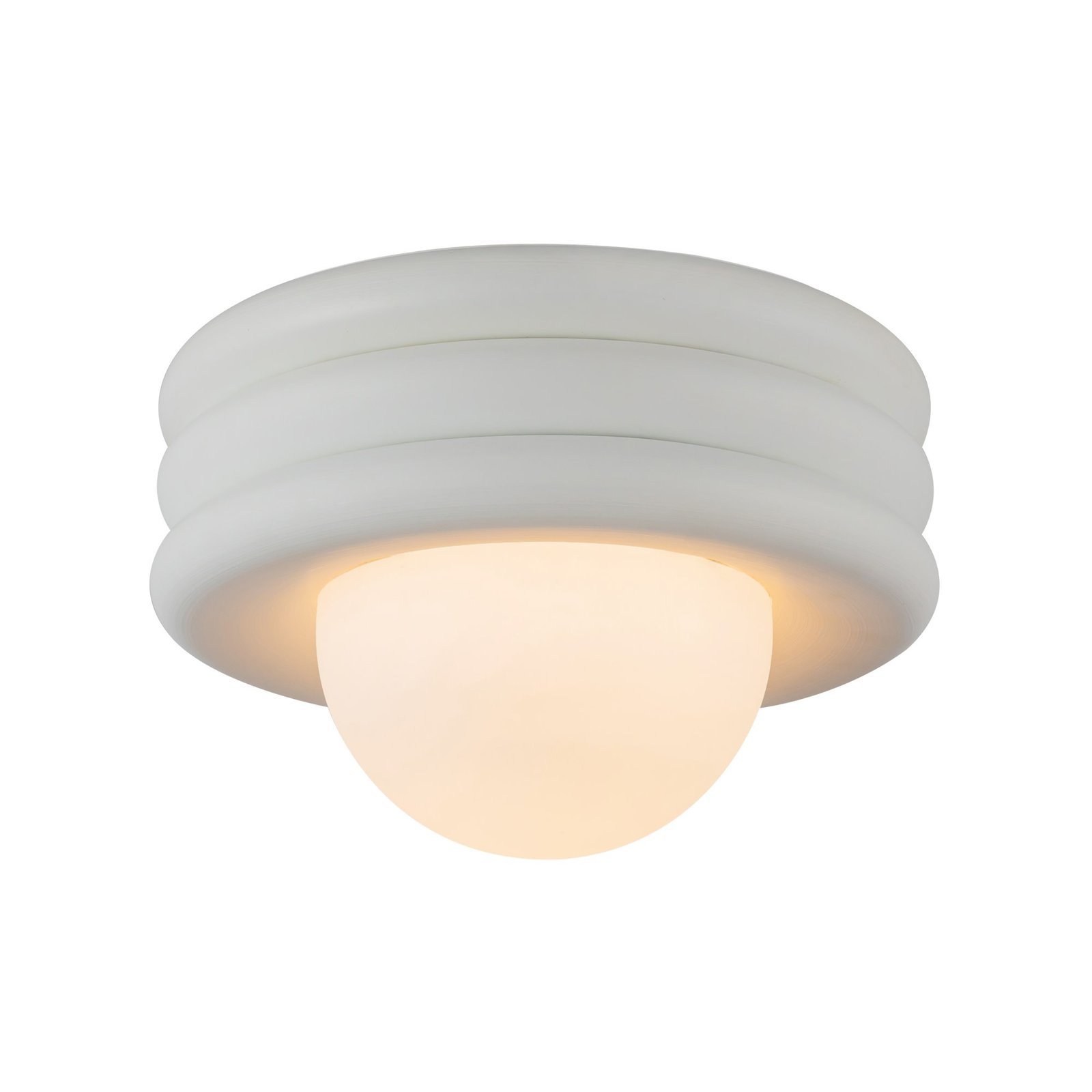 ALORA MOOD Harvey 12-in 1 Light 60-Watt Antique White Semi-Flush Mount
