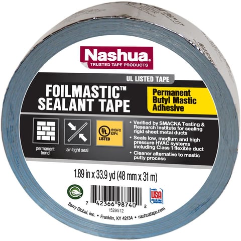 1.89 in. x 33.9 yd. Foilmastic Sealant Duct Tape