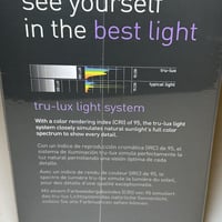 simplehuman 8” Round LED Sensor Mirror with 5x and 10x Magnification 5
