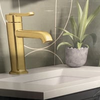 Kohler Cordate Single Handle Bathroom Faucet Brushed Moderne Brass Finish/Gold 4