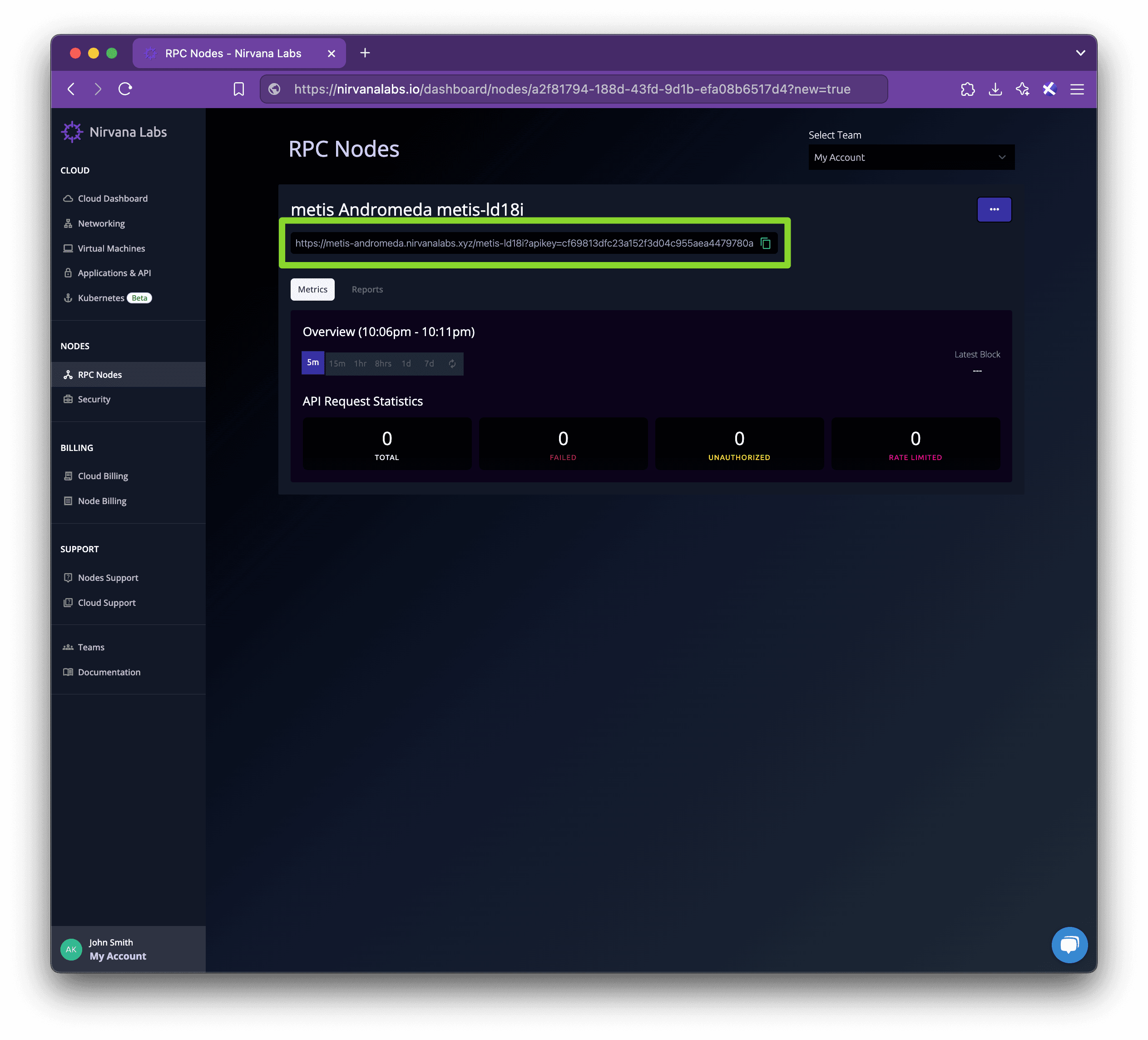 How to Create a Metis Mainnet Node with Nirvana Labs