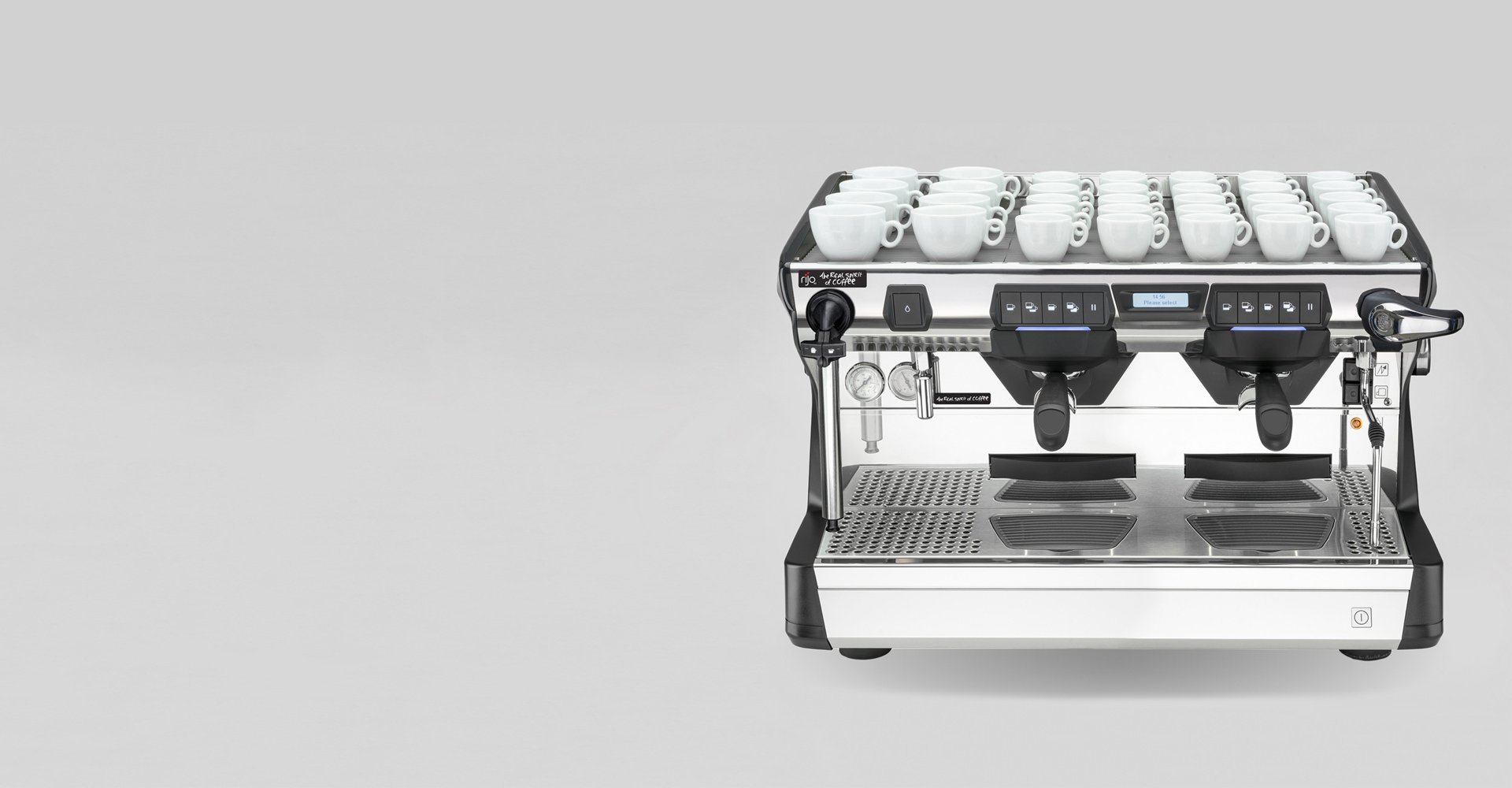 Real Spirit 2 Group Traditional Espresso Coffee Machine rijo42