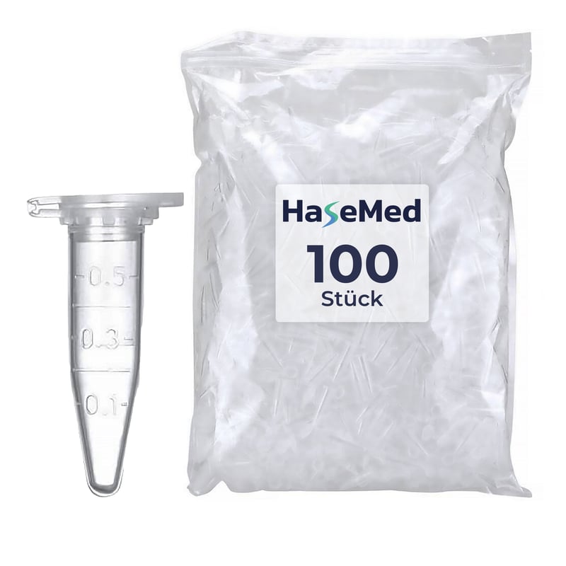 Tub de reacție HaseMed, 1,5 ml, cu capac