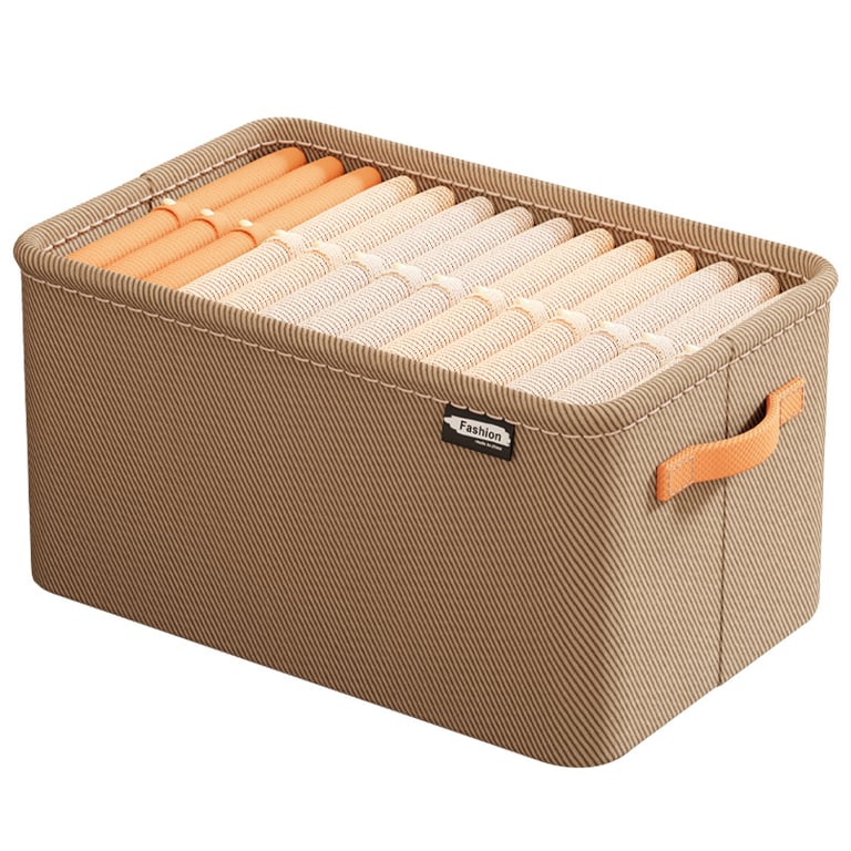 Thickened Fabric Storage Basket - Clothes and Closet Organizer, Laundry Hamper, Storage Bin for Home and Dorm Use