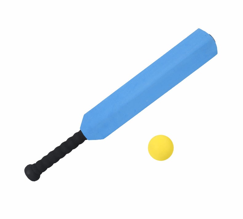 Kids' Indoor/Outdoor Cricket Toy Set with Cricket Bat and EVA Ball(Blue)