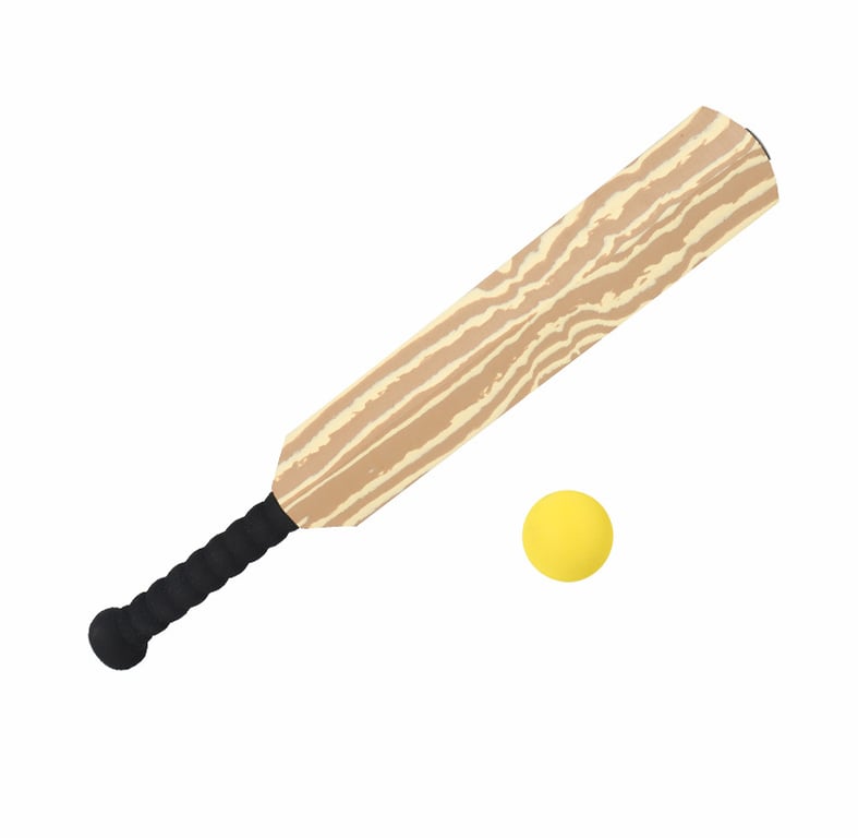 Kids' Indoor/Outdoor Cricket Toy Set with Cricket Bat and EVA Ball(Grain)