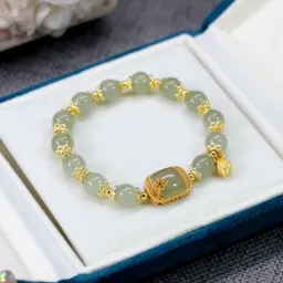 Lotus Himalayan Jade Bracelet