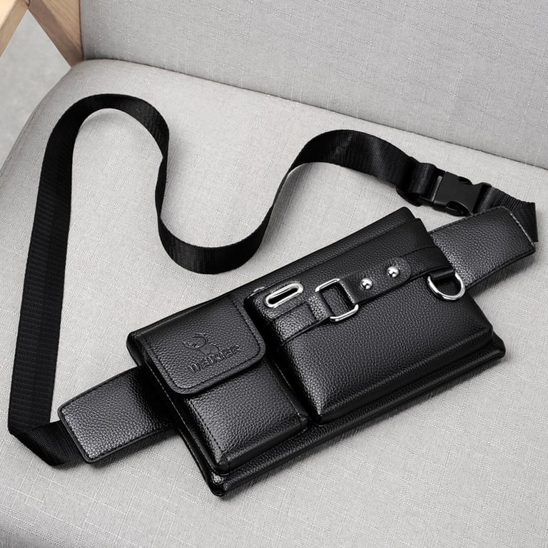 WEIXIER Brand Unisex Single-Shoulder Multi-Function Large-Capacity Waist Bag
