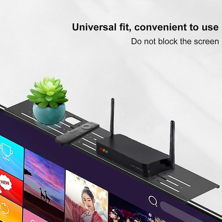 Adjustable Tv Top Storage Shelf Rack Multifunctional Computer Monitor Desktop Stand Tv Rack