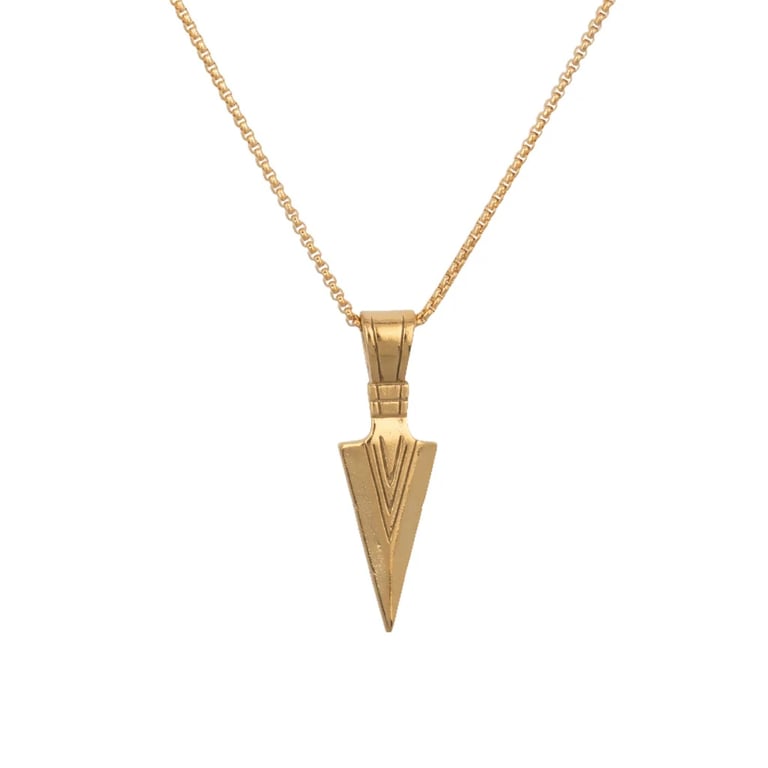 Gold Arrow Pendent & Chain