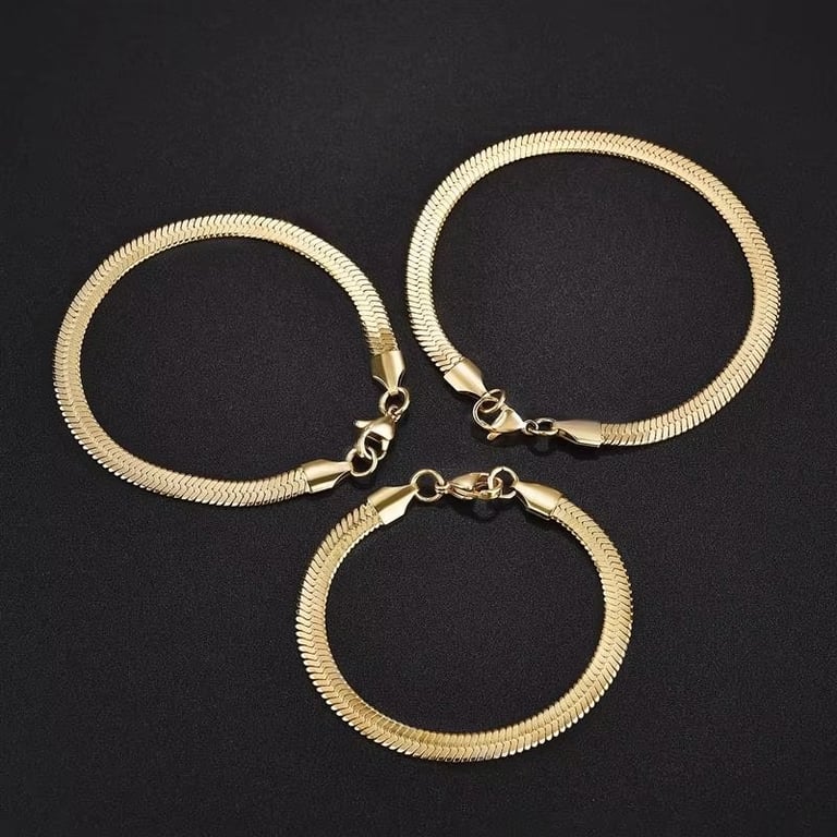 Gold Snake Bracelet For Men & Women