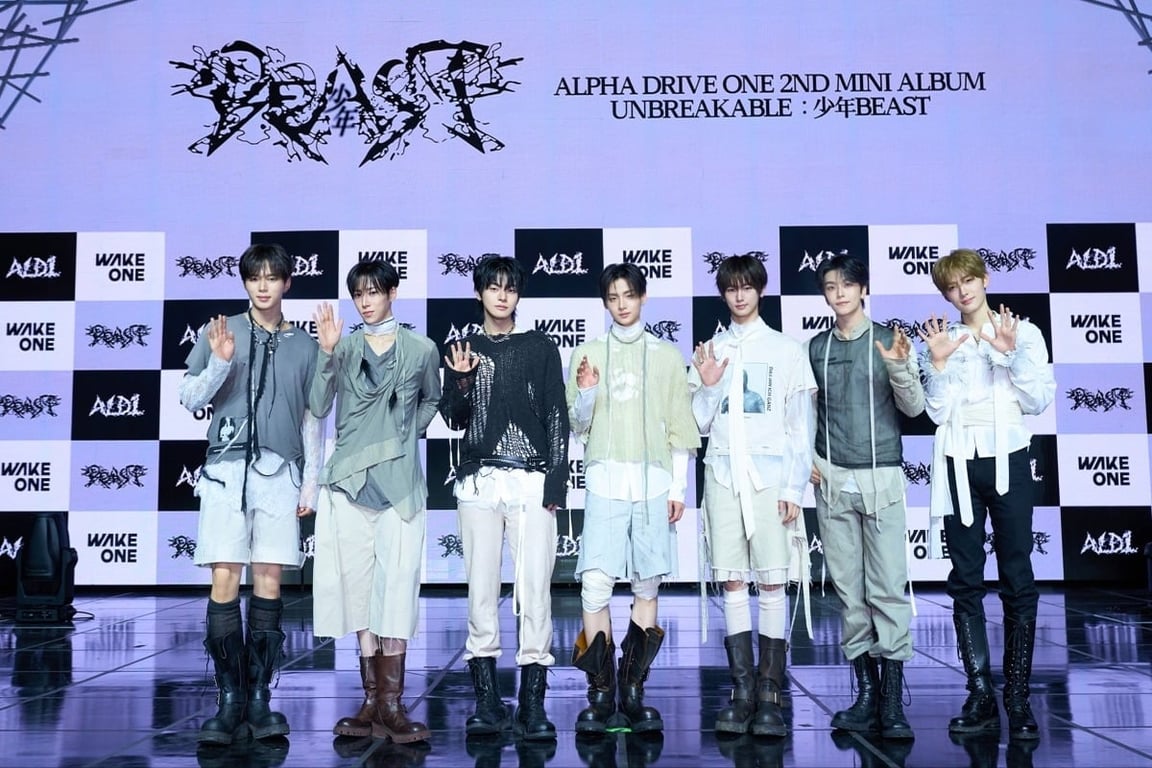 ALPHA DRIVE ONE Second Mini-Album “UNBREAKABLE : 少年BEAST” Media Showcase / WAKEONE