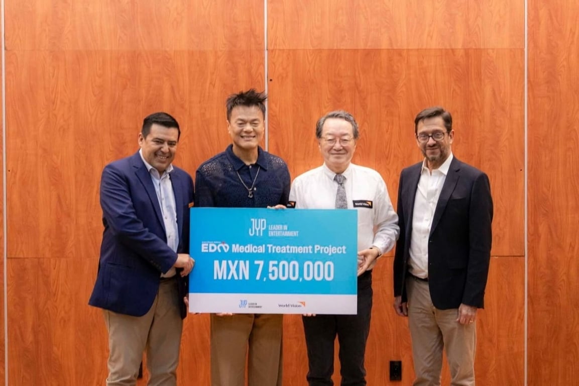 JYP Entertainment and J.Y. Park make a donation to support medical care for children from financially vulnerable families in Mexico / JYP Entertainment