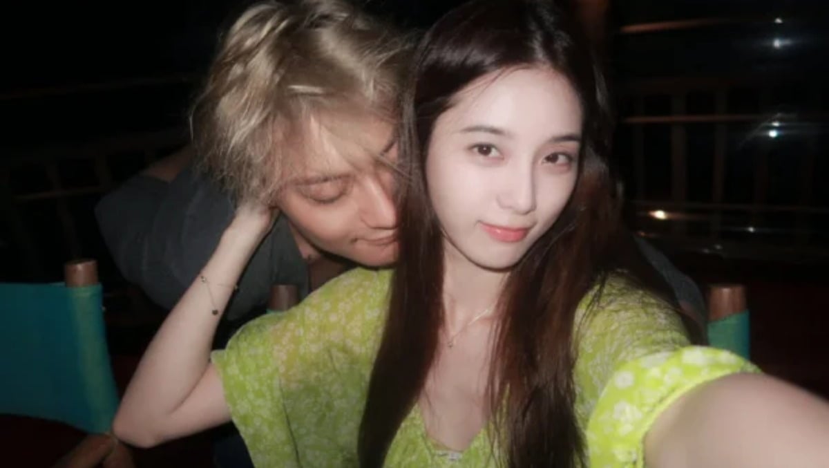 Former EXO member Tao and his wife, Xu Yiyang / Captured from Xu Yiyang's Weibo account