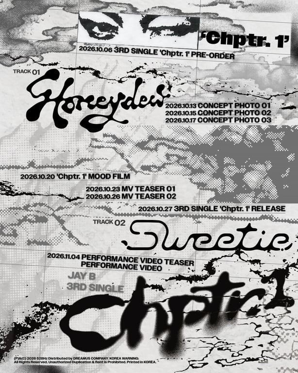 JAY B "Chptr1" Release Calendar / 528Hz