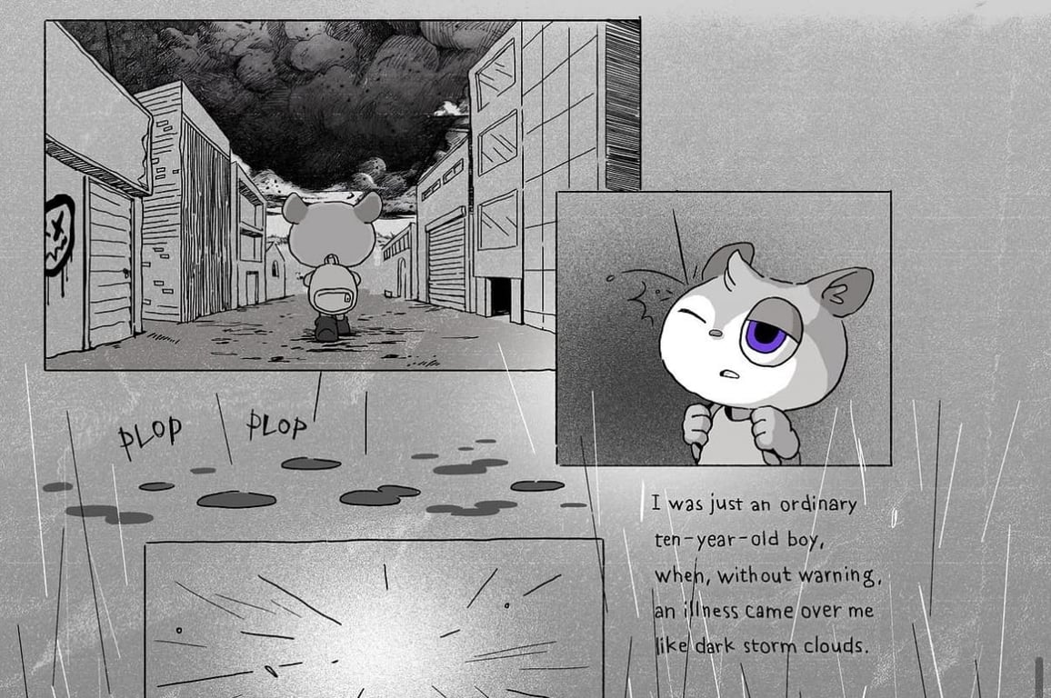 EVAN's Short-Story Comic Shared on Social Media Accounts / Web Capture