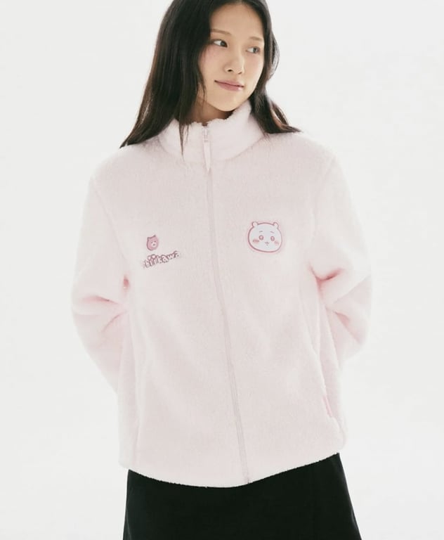 SPAO's “Basic Fleece Zip-Up” featuring Chiikawa characters. Courtesy of E-Land World.