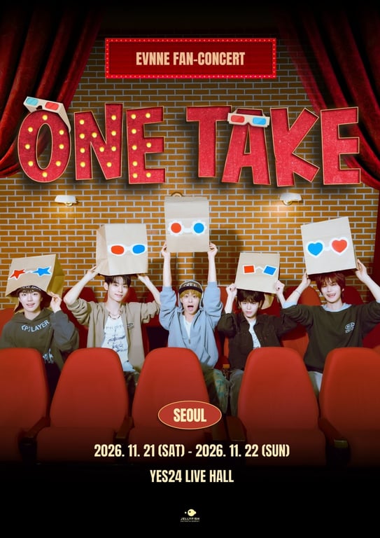 EVNNE 'ONE TAKE' Seoul Concert Poster / Jellyfish Entertainment