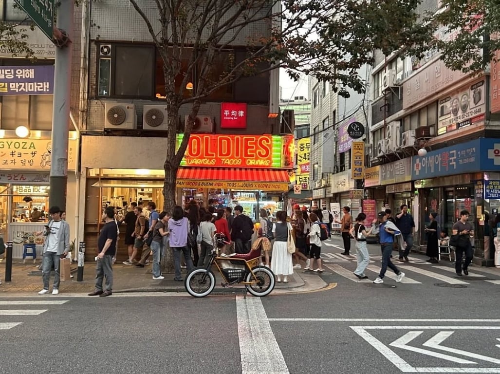 New restaurants and bars blend in Inhyeon Market in Inhyeon-dong, Seoul