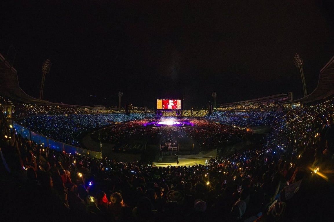 BTS WORLD TOUR 'ARIRANG' IN BOGOTA Stadium Project / @bts_bighit on X