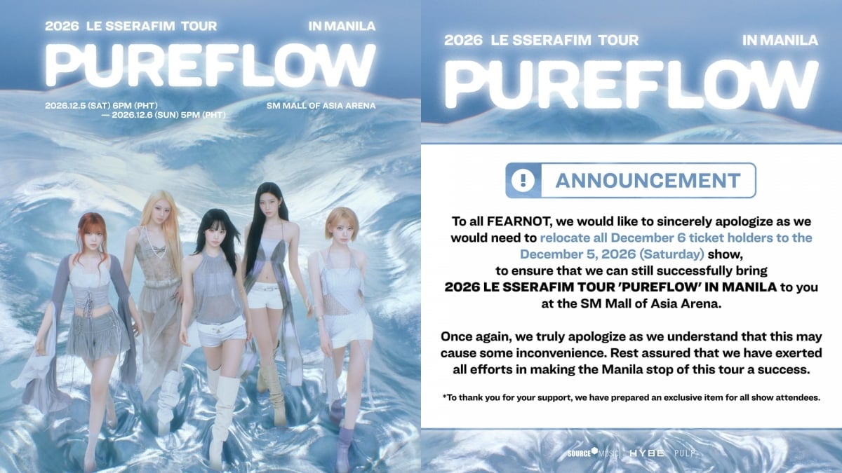 LE SSERAFIM's Manila Concert Cut to One Night as Fans Question Seat Reassignments